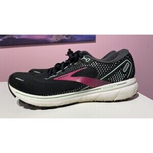 Brooks Sneakers Ghost 14 Womens 11‎ Black Pink Athletic Gym Running Shoes